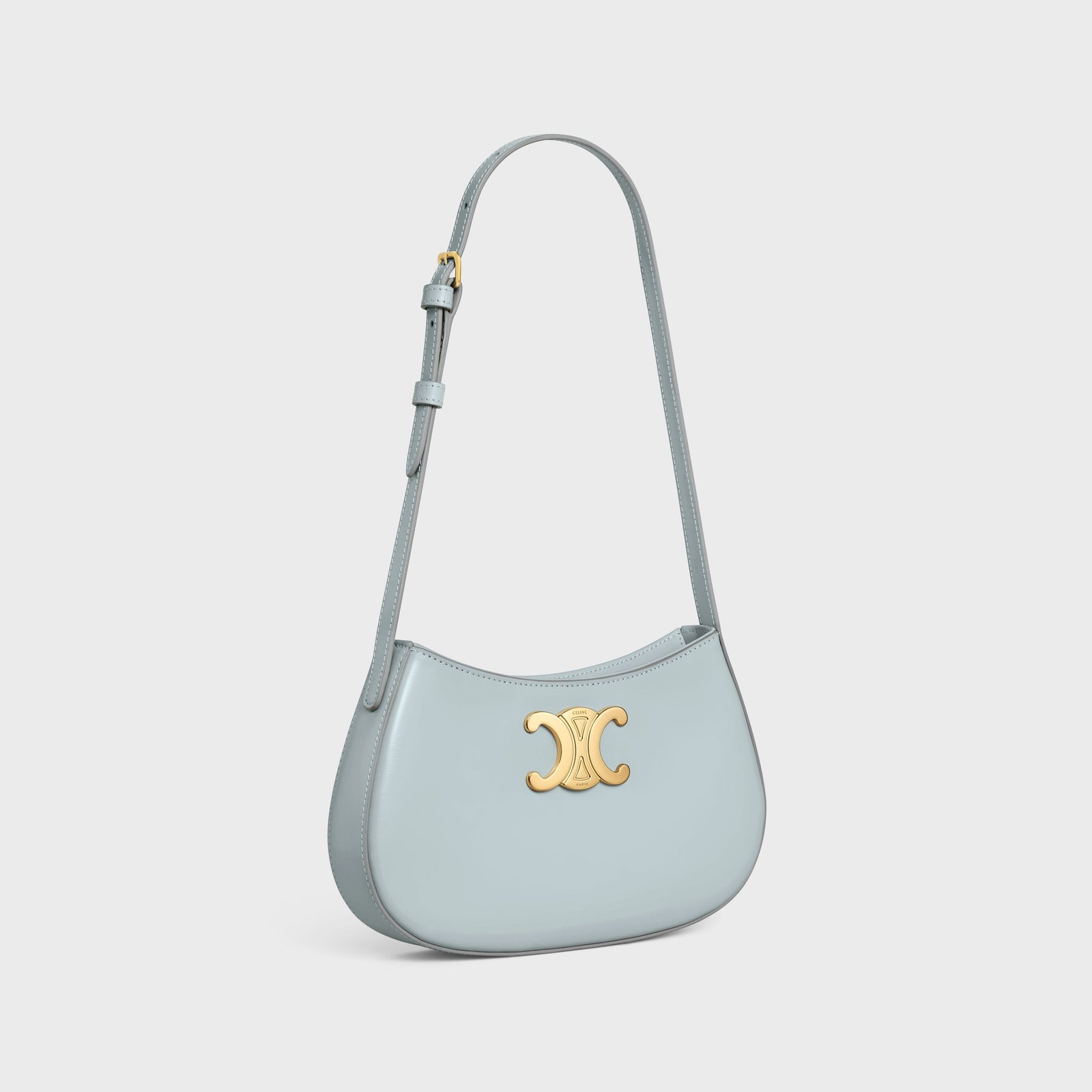 MEDIUM TILLY BAG IN SHINY CALFSKIN ICE BLUE - Image 2